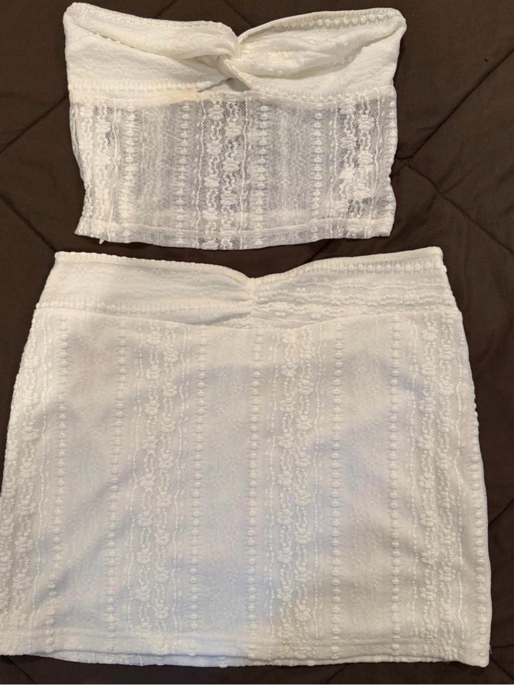 White matching set